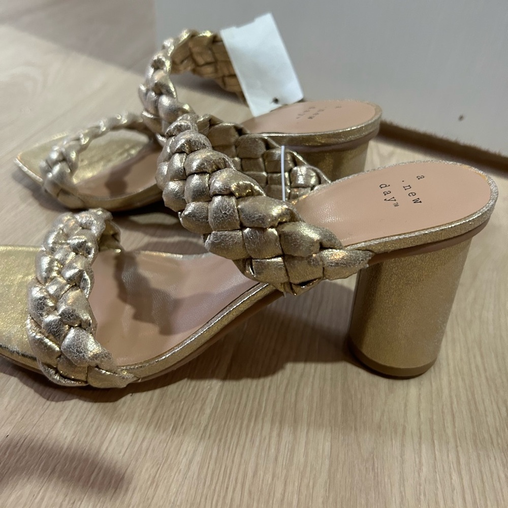 Brand new target gold sandals